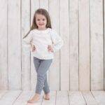 organicera organic vual girls peter pan  collar shirt white