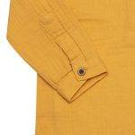 OrganicEra Organic Muslin Boy's Bodysuit Shirt, Mustard - Image 3