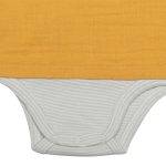 OrganicEra Organic Muslin Boy's Bodysuit Shirt, Mustard - Image 4