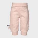 organicera organic baby pants with elastic band rose