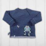 OrganicEra Organic Sweatshirt with Applique, Indigo - Image 2