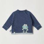 OrganicEra Organic Sweatshirt with Applique, Indigo