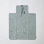 OrganicEra Organic Muslin Diaper Changing Mat, Aqua - Image 3