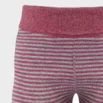 organicera organic baby leggings bordeaux grey melange