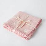 OrganicEra Organic Muslin Baby Blanket with Glitter,  Powder Pink