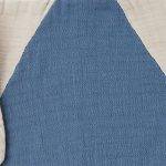 organicera organic muslin duck toy era blue