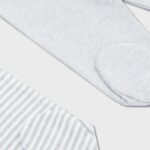 OrganicEra Organic Baby Footed Pants, 2 pcs Set, Aqua Melange - Image 3