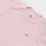 OrganicEra Organic Newborn Baby Long Sleeve Bodysuit, 2 pcs Set, Rose Melange - Image 2