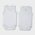 organicera organic newborn baby sleeveless bodysuit